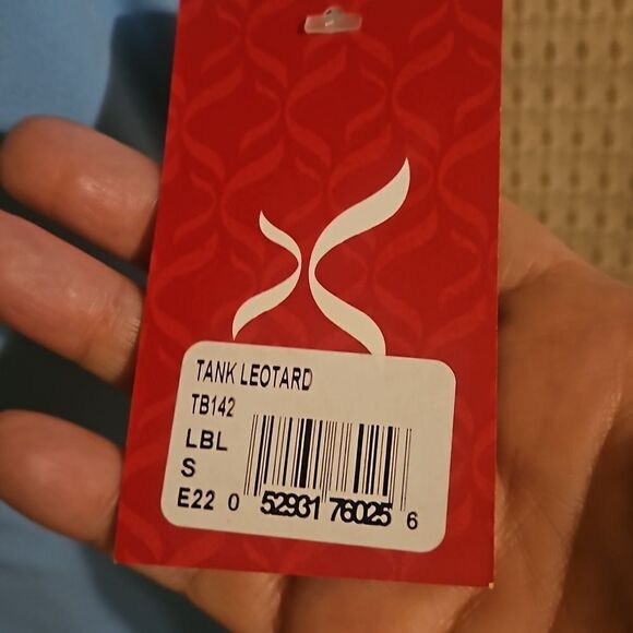 CAPEZIO TANK LEOTARD BLUE S - Picture 3 of 6